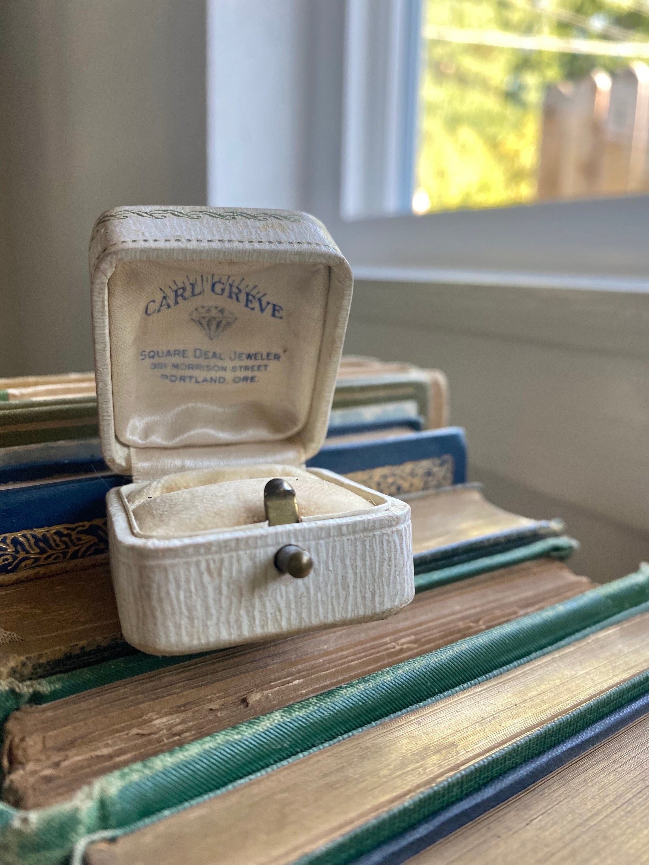 Vintage Carl Greve Wedding Ring Box