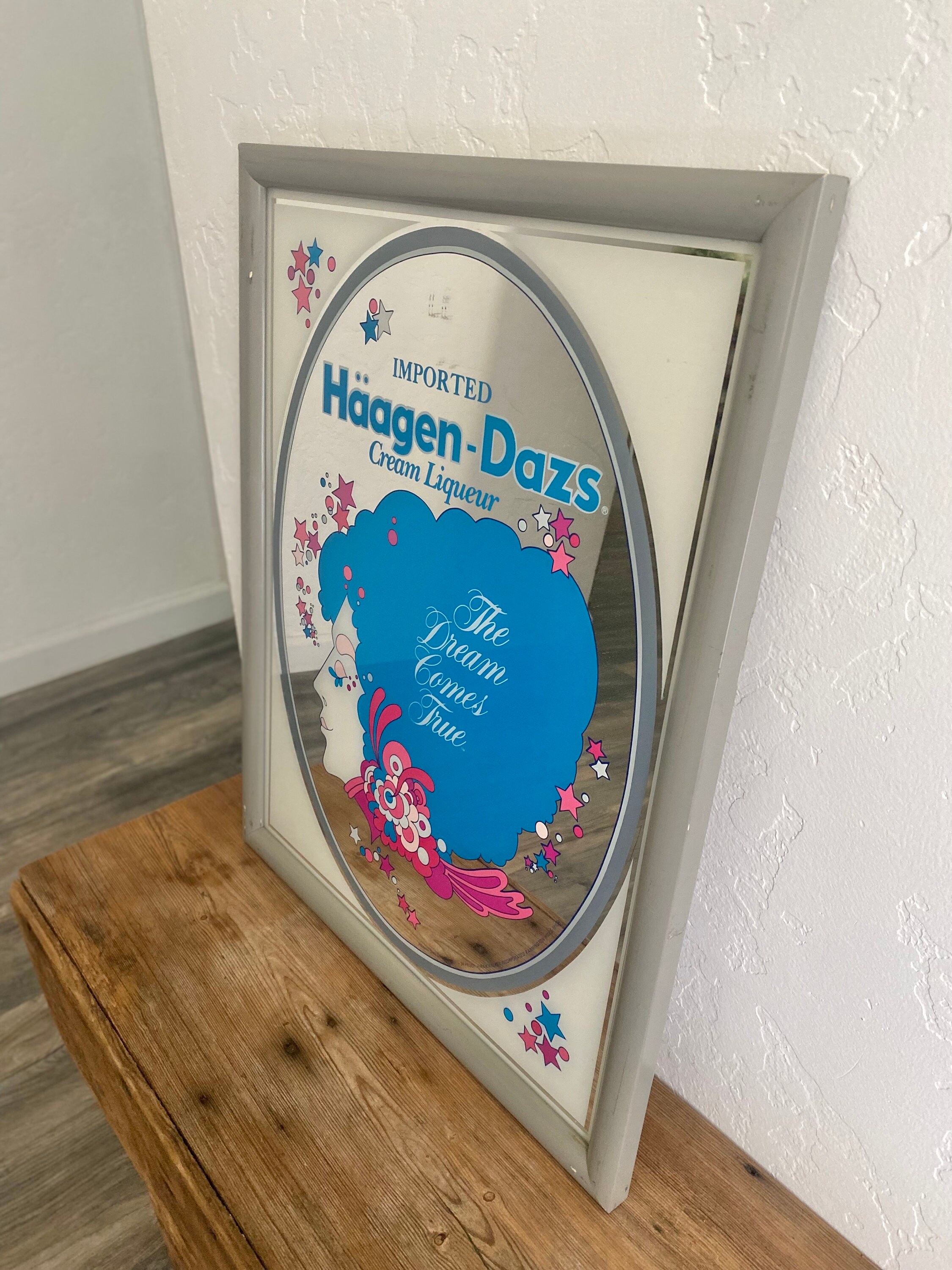Vintage Haagen-dazs Imported Cream Liqueur Peter Max Advertising