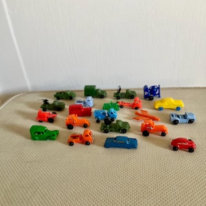 Lot of Vintage Plastic Cars Trucks Vehicles, Hong Kong