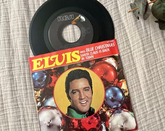 Elvis Presley "Blue Christmas" 7-inch Vinyl Record