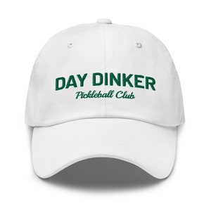 Day Dinker - pickleball hat - (green embroidery)