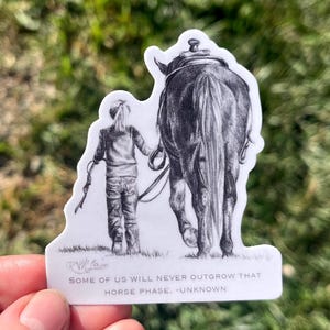 Horse Girl Sticker: Equestrian Quote Waterproof Sticker | Equine Gift for Her
