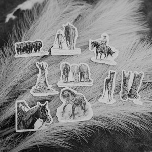 Cowboy Sticker | Western Sticker | Ranch Horse Art | Gift for the ...