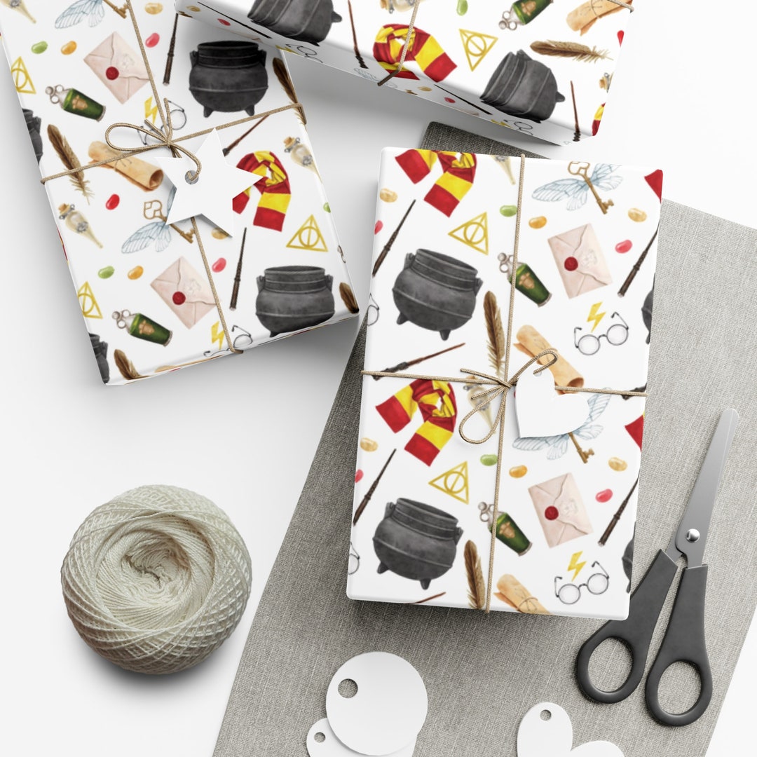 Christmas Wrapping Paper, Harry Potter Wrapping Paper, Birthday