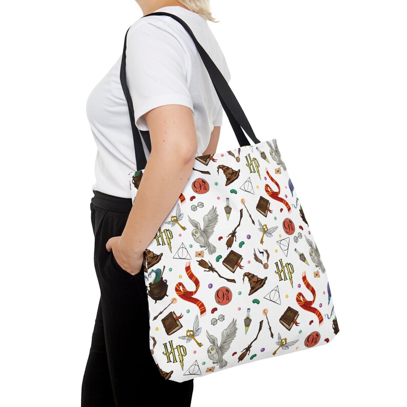 Wizard Tote Bag Wizard Witch Tote Bag Wizard Magic School Etsy