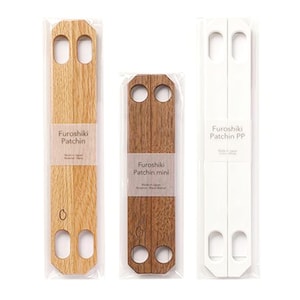 Furoshiki Patchin Bag Handle: Japanese Wooden Magnetic Clasp - Scarf Bag Making - Made in Japan