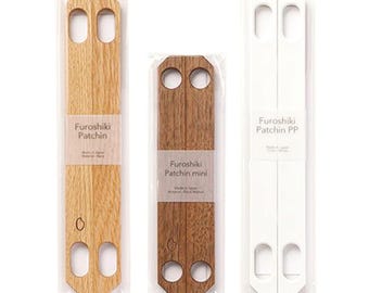 Furoshiki Patchin Bag Handle: Japanese Wooden Magnetic Clasp - Scarf Purse Handle - Made in Japan