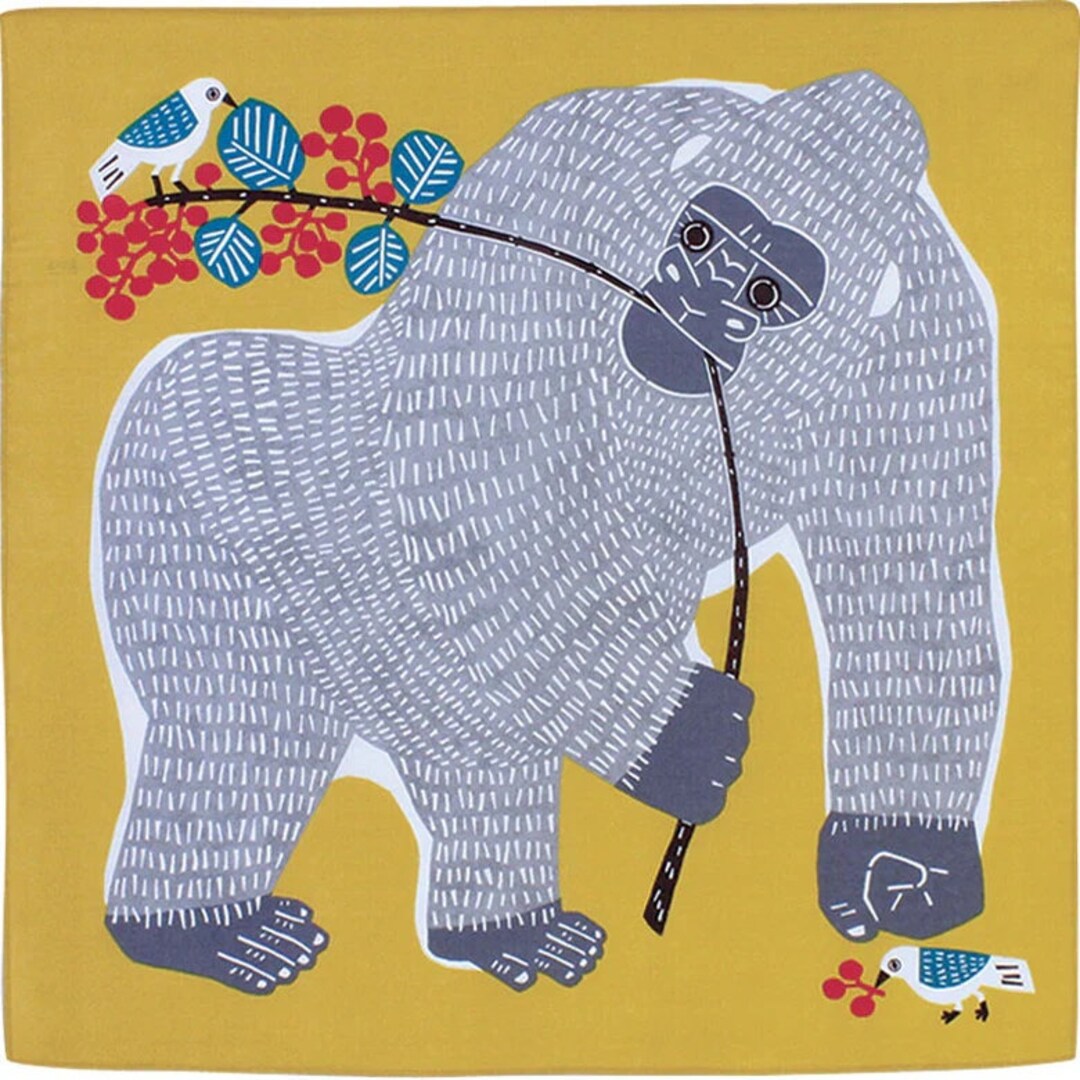 Katta Rapping Roll Gorilla Furoshiki Wrapping Cloth - KATA KATA Japanese Fabric Wrap ...