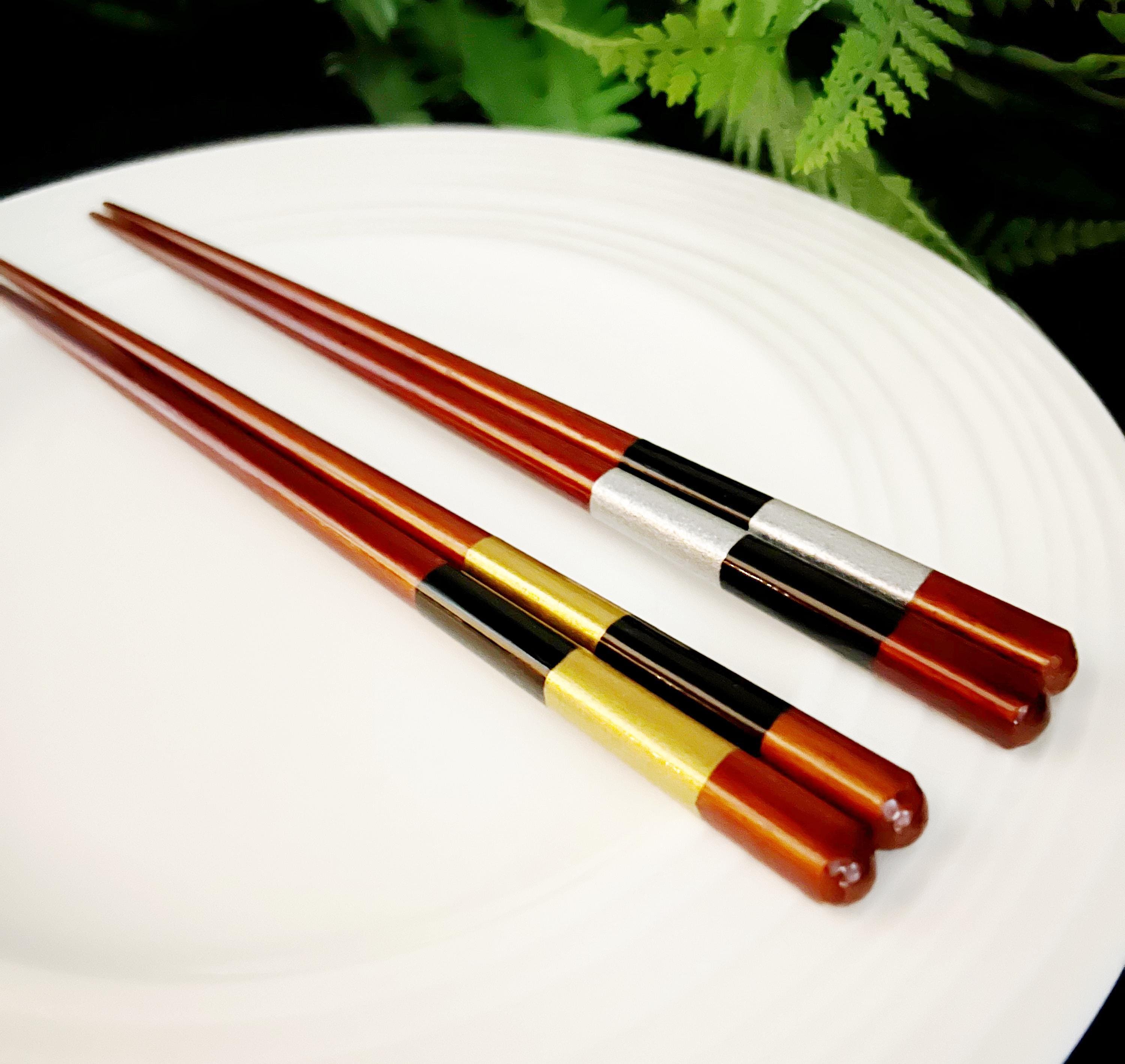 Japanese Artisan Gold Silver Chopsticks Gift Set - Mizuhiki Gift