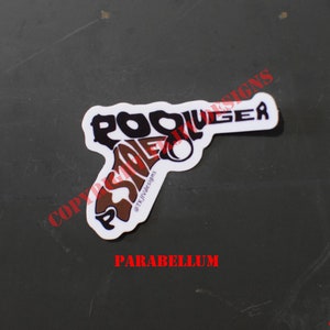 2nd Amendment Word Art Stickers Parabellum