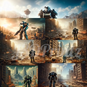 Fallout 4 inspired Digital Backgrounds Download