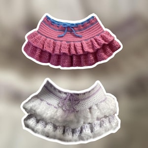 Crochet Ruffle Skirt - Etsy