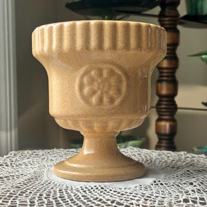 Vintage Midcentury Haeger Planter Cache Pot | 4.5” Opening | Mustard Yellow Color