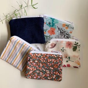 Mini pochette à fermeture éclair recyclée • Petit portefeuille • Porte-cartes • Porte-monnaie • Durable • Respectueux de l'environnement • Recyclé