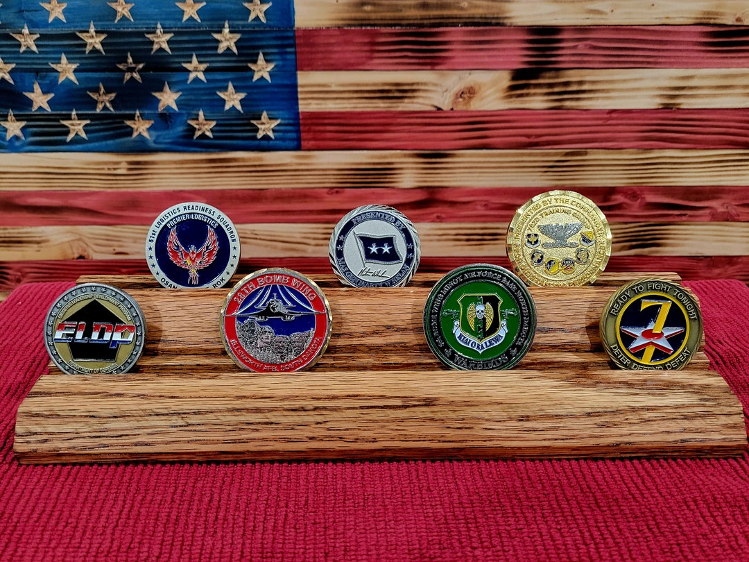 Customizable Coin Rack Challenge Coin Rack - Etsy
