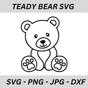 Teddy Bear SVG Silhouette (3 Designs) - MasterBundles