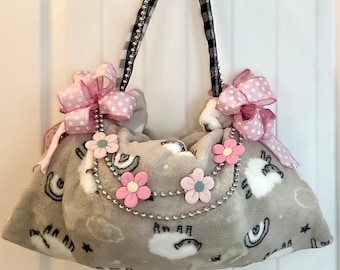 Tarta de pañales DiaPurse hecha a mano, regalo estilo bolso para bebé niña, juego de manta de recuerdo