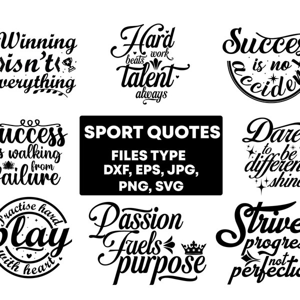 Sports quotes svg, sports svg bundle, tshirt designs SVG,  GYM fitness and workout, Sport Bundle Sayings SVG