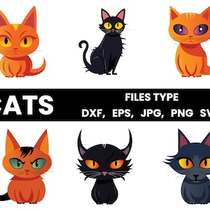 Cat Silhouette | Cat SVG | Cat Face SVG | Cat Cut Files | Cat Design | Cat Vector | Kitty SVG  | Pet Silhouette |Cat Head|