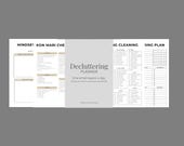 Decluttering Planner Bundle | Home Organization Printables | Room by Room Declutter Checklist | Cleaning Schedule | Instant Download