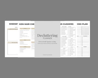 Aufräum-Planer-Bundle | Home Organisation Printables | Checkliste für die Zimmerreinigung | Putzplan | Sofort Download