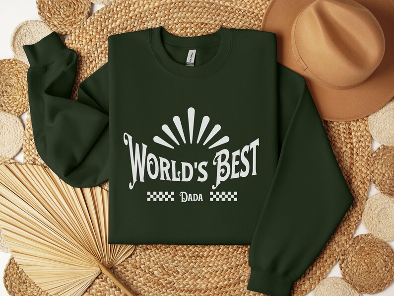 Medaglia "World's Best Dad" 45 Mm Con Nastro &ndash; Incisione Gratuita, Oro