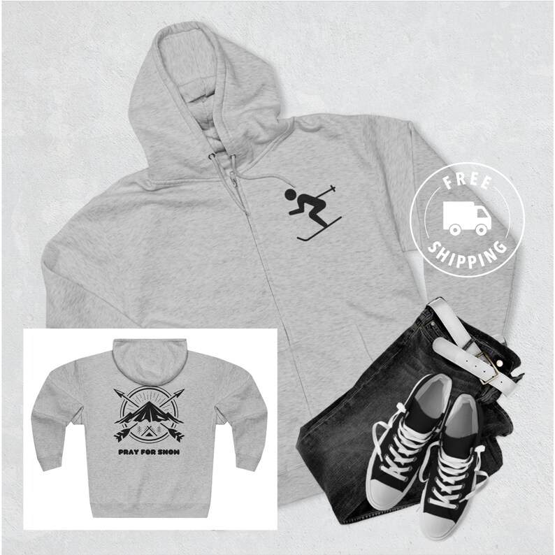 Snowboarding Zip Hoodie, Snowboard Sweatshirt, Winter Sports, Snowboard ...