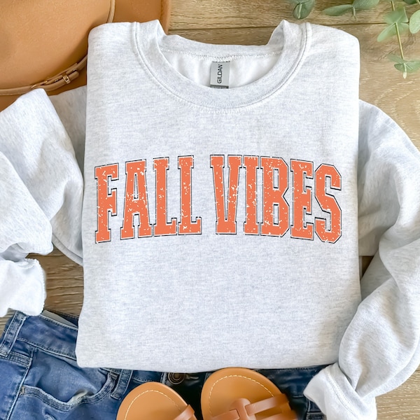 Retro Fall Vibes Sweatshirt, Cozy Fall Sweatshirt, Lovely Fall Tshirt, Cute Fall Vibes Crewneck Sweater, Women Fall Gift, Girly Cozy Sweater