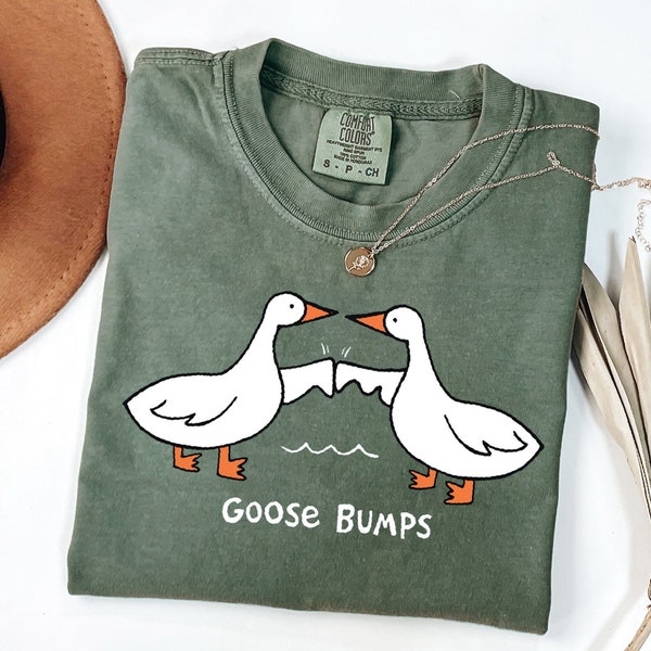 Comfort Colors® Cute Goose Bumps Tshirt, Goose Bumps Girly Shirt, Cute Women Gift, Trendy Girly Teen Gift