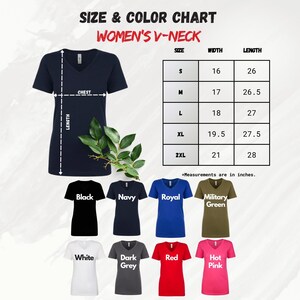 a women's v - neck t - shirt size guide