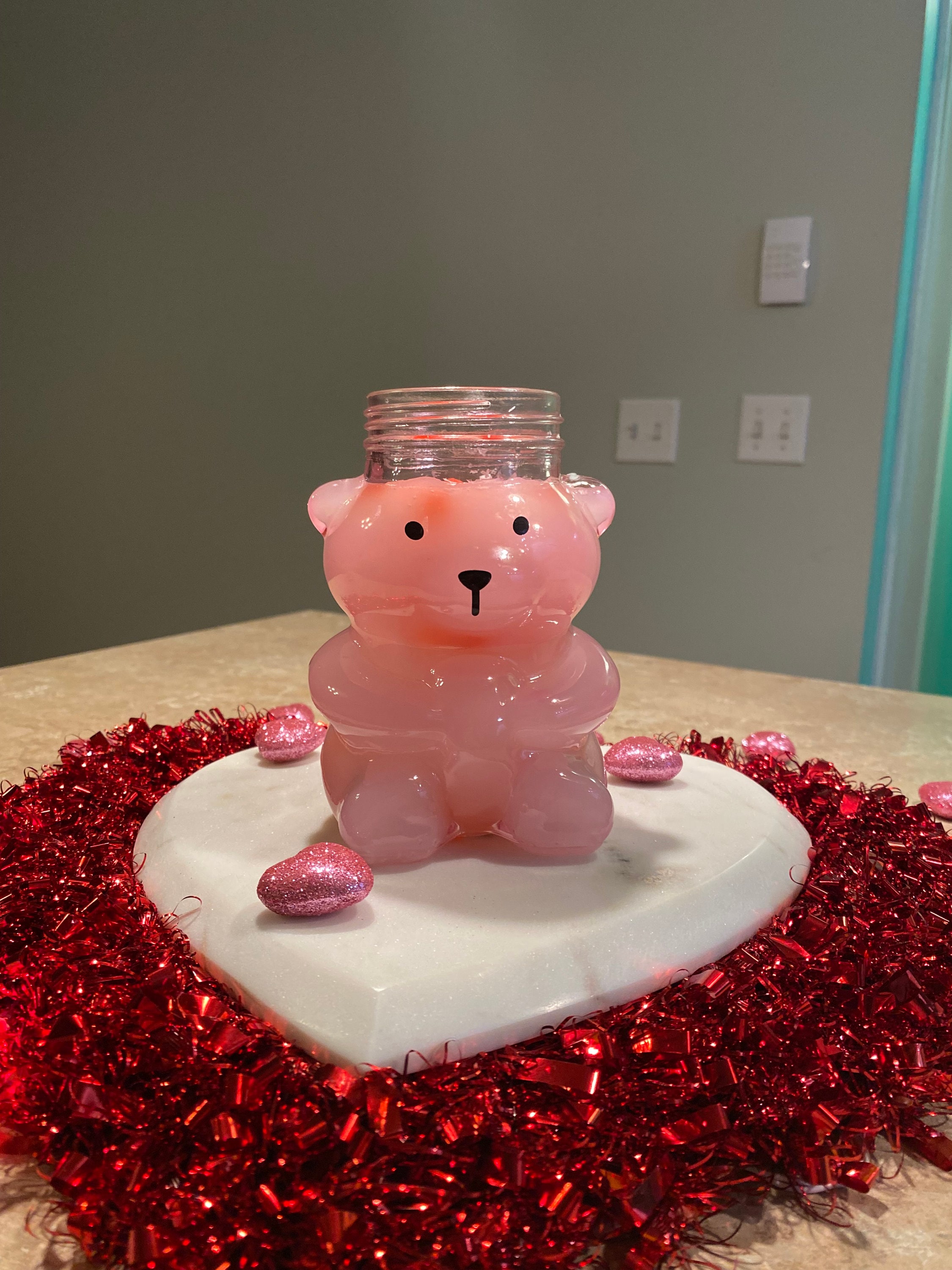Lovely Teddy Bear Candle Scented Candle Wax Handmade Unique Candle