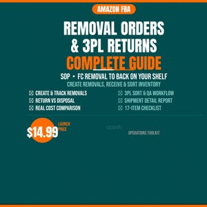 Amazon FBA Removal Orders From FC to 3PL: How to Remove, Receive & Sort Returned Inventory
