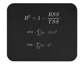 R-Squared Mouse Pad, Data Science Mouse Pad, Analytics Mouse Pad, SQL Mouse Pad, R2 Mouse Pad