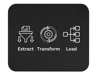 ETL Mouse Pad, Data Science Mouse Pad, Analytics Mouse Pad, Extract Transform Load Mouse Pad