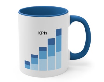 KPIs White Ceramic Coffee Mug, Data Science Mug, Data Mug, Analytics Mug, Statistics Mug, Programming Mug, Gift Mug, Coffee Mug