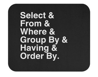 SQL Order of Operations Mouse Pad, Data Science Mouse Pad, Analytics Mouse Pad, SQL Mouse Pad