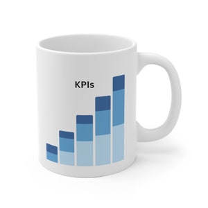 KPIs White Ceramic Coffee Mug: Data Science Gift