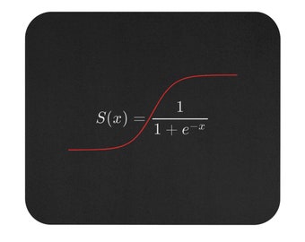Sigmoid Mouse Pad, Data Science Mouse Pad, Analytics Mouse Pad, SQL Mouse Pad