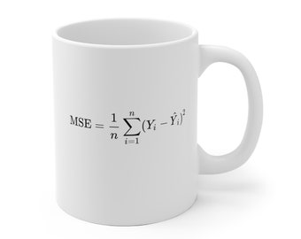 MSE Equation Coffee Mug: Data Science Gift