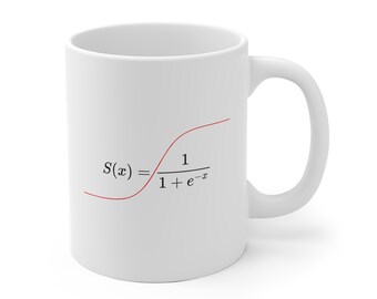 Sigmoid Function Coffee Mug: Data Science Gift