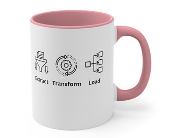 ETL White Ceramic Coffee Mug, Data Science Mug, Data Mug, Analytics Mug, Statistics Mug, Programming Mug, Gift Mug, Coffee Mug
