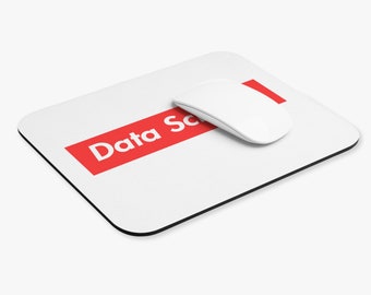Data Science, Data Science Mouse Pad, Analytics Mouse Pad, Statistics Mouse Pad, Data Mouse Pad, White