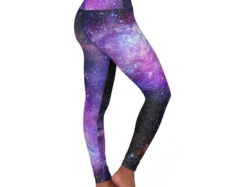 Nebula Leggings for Women Space Yoga Leggings Skinny Fitting High Waisted Yoga Leggings