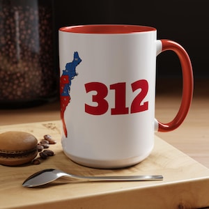 Mapa eleitoral dos EUA 2024 Eleição Presidente americano Caneca de café Red Wave (11, 15oz)