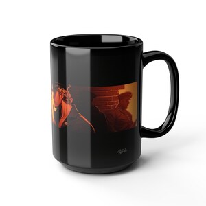 Leather Men Mug | Gay Leather Couple Art | Leather Uniform Gift for Him | Boyfriend Gift | Gay Gift Idea | Masculine Coffee Mug image 14
