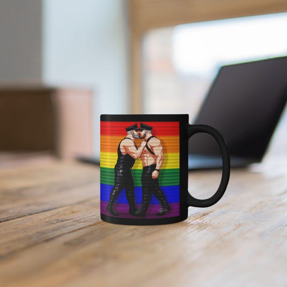 Gay Leather Men Mug — 9