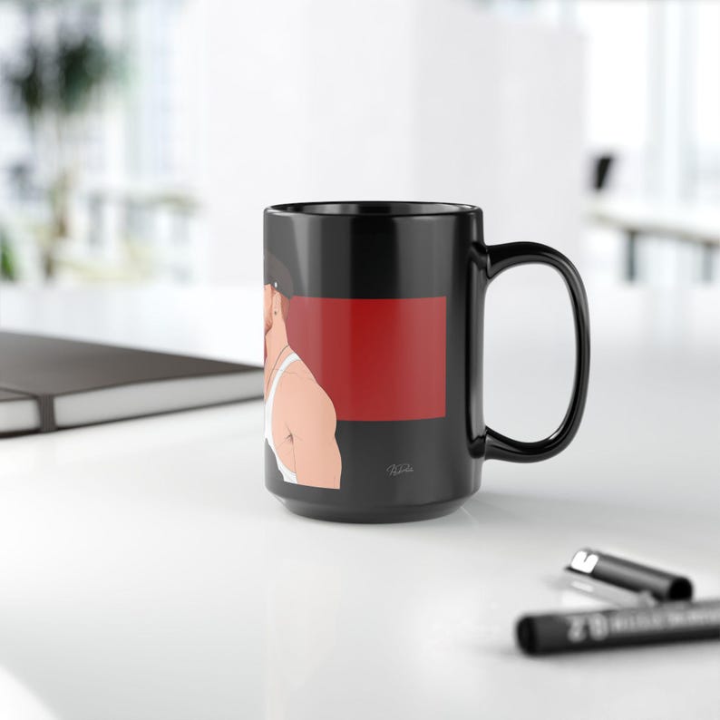 Leather Men Mug | Gay Bears Couple Gift | Bearded Redhead Gift for Him | Boyfriend Gift | Leather Daddy Coffee Mug | Gay Gift Idea image 17