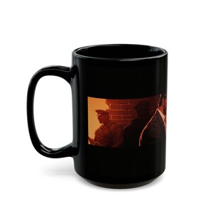 Leather Men Mug | Gay Leather Couple Art | Leather Uniform Gift for Him | Boyfriend Gift | Gay Gift Idea | Masculine Coffee Mug image 11