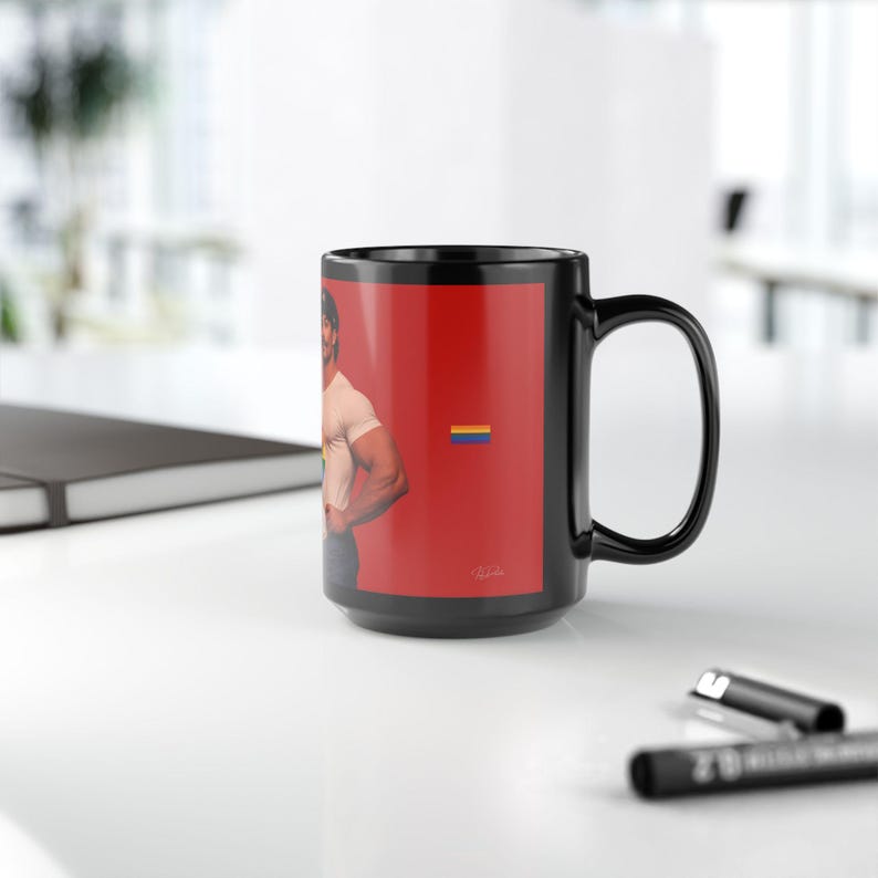 Mug | Gay Twin Captains | Muscular Pride Hunks | Twin Men Design | Gift for Him | Boyfriend Gift | Husband Gift | Gay Gift Idea image 17