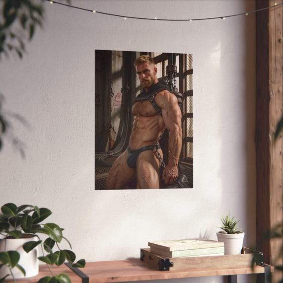 Chained Athletic Male Print — 6